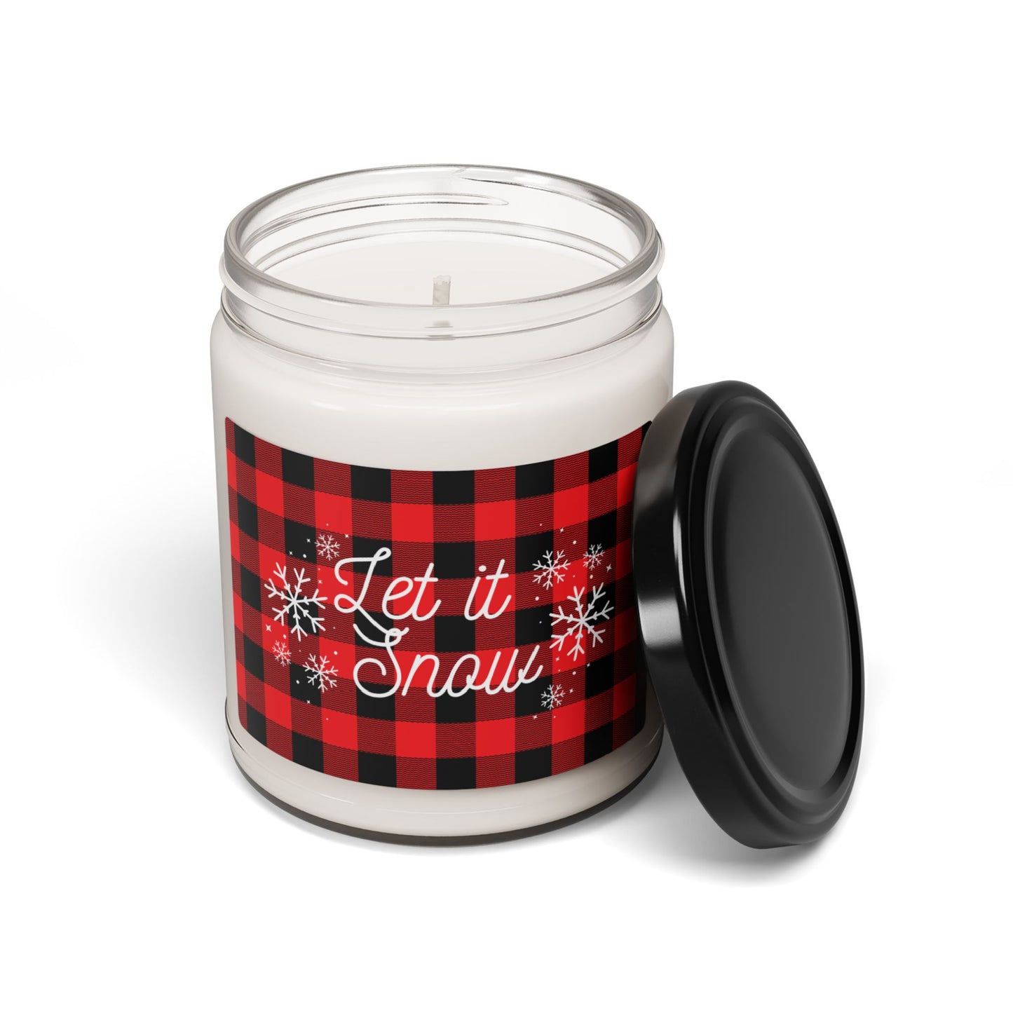 Let it Snow Plaid - Scented Soy Candle, 9oz