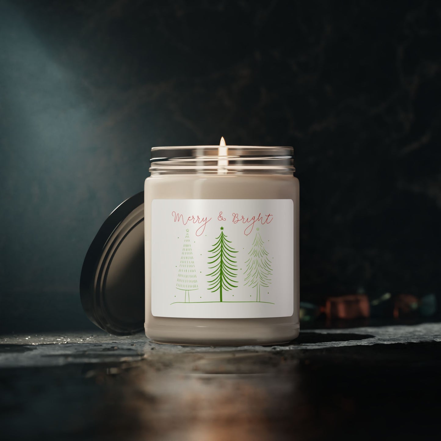 Merry and Bright Trees - Scented Soy Candle, 9oz