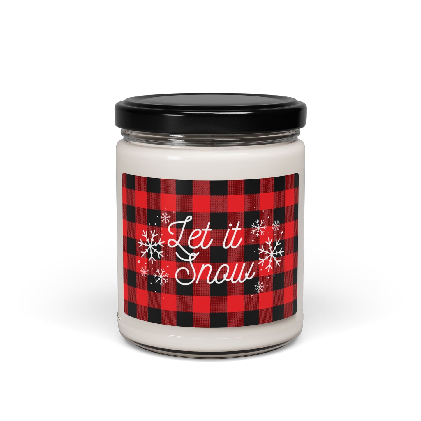 Let it Snow Plaid - Scented Soy Candle, 9oz