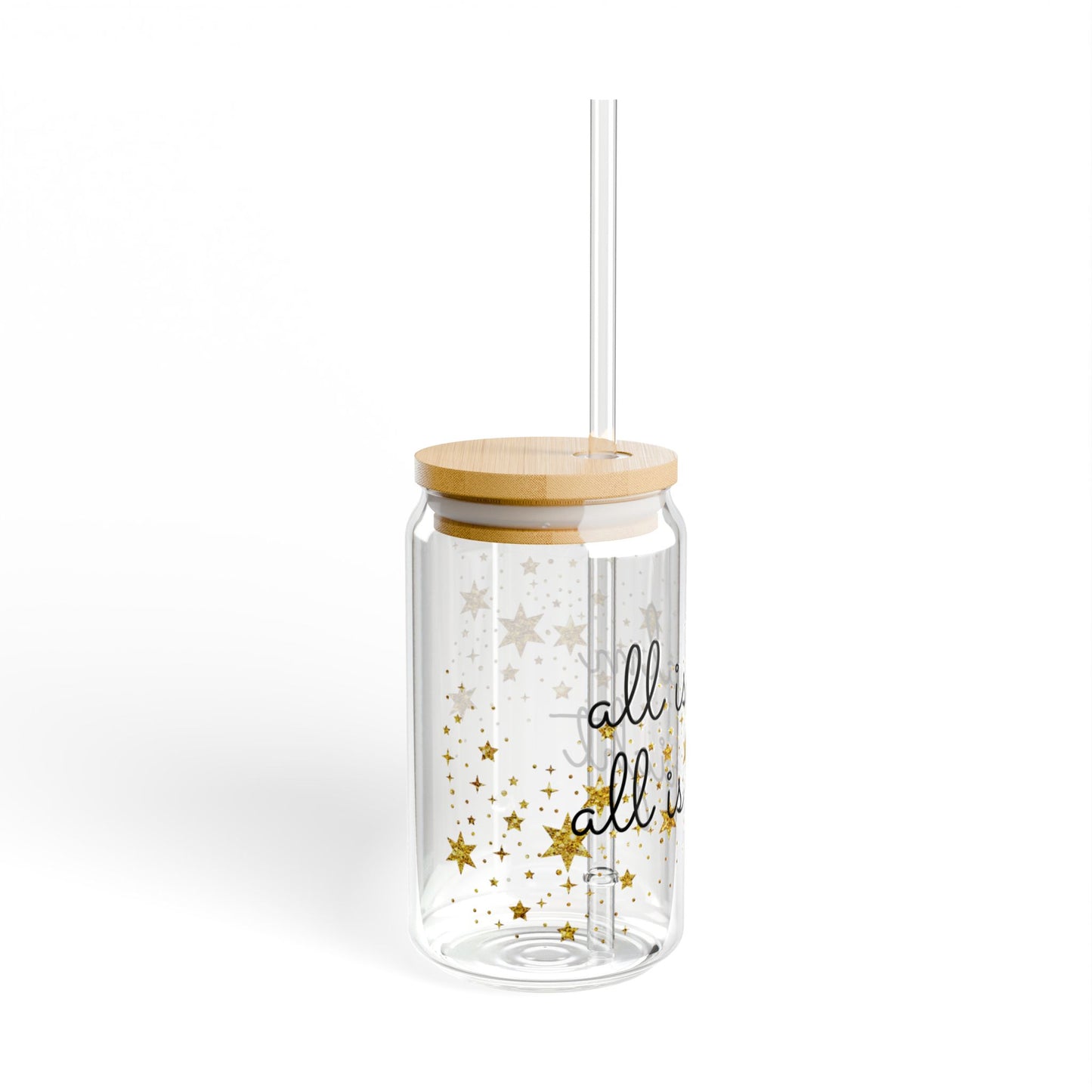 All is Calm All is Bright Sipper Glass, 16oz