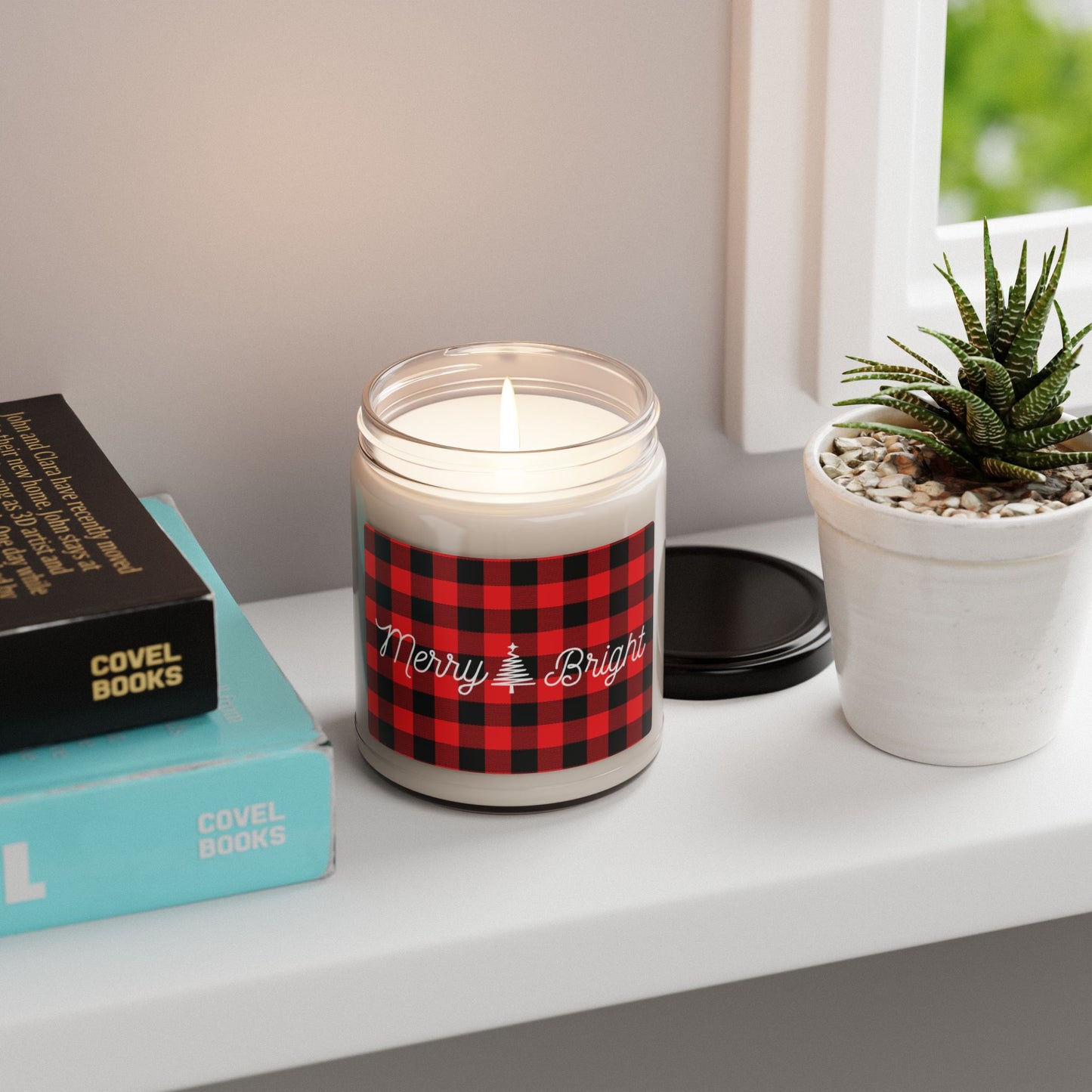 Merry and Bright Plaid - Scented Soy Candle, 9oz