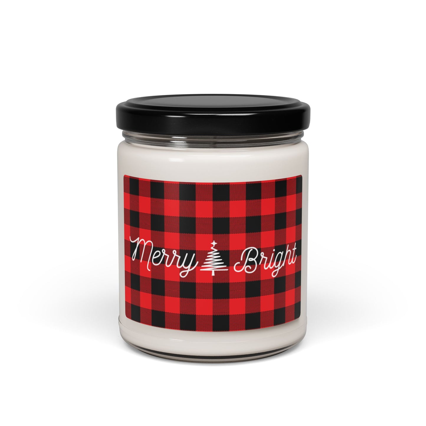 Merry and Bright Plaid - Scented Soy Candle, 9oz