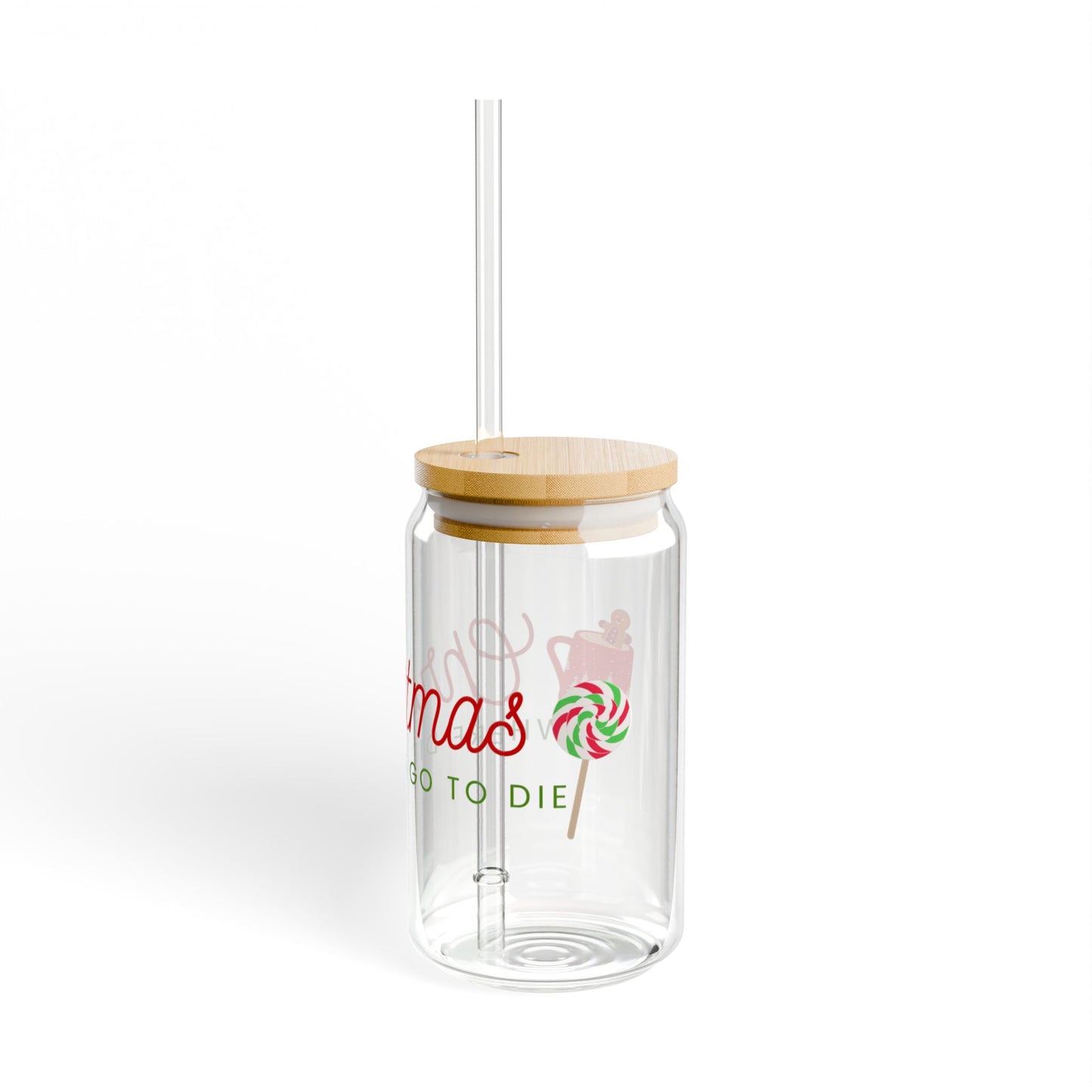 Christmas-Where diets go to die Sipper Glass, 16oz
