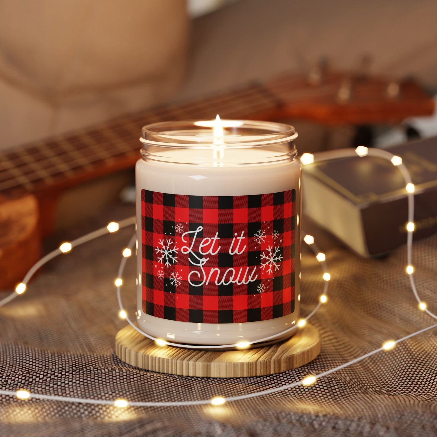 Let it Snow Plaid - Scented Soy Candle, 9oz