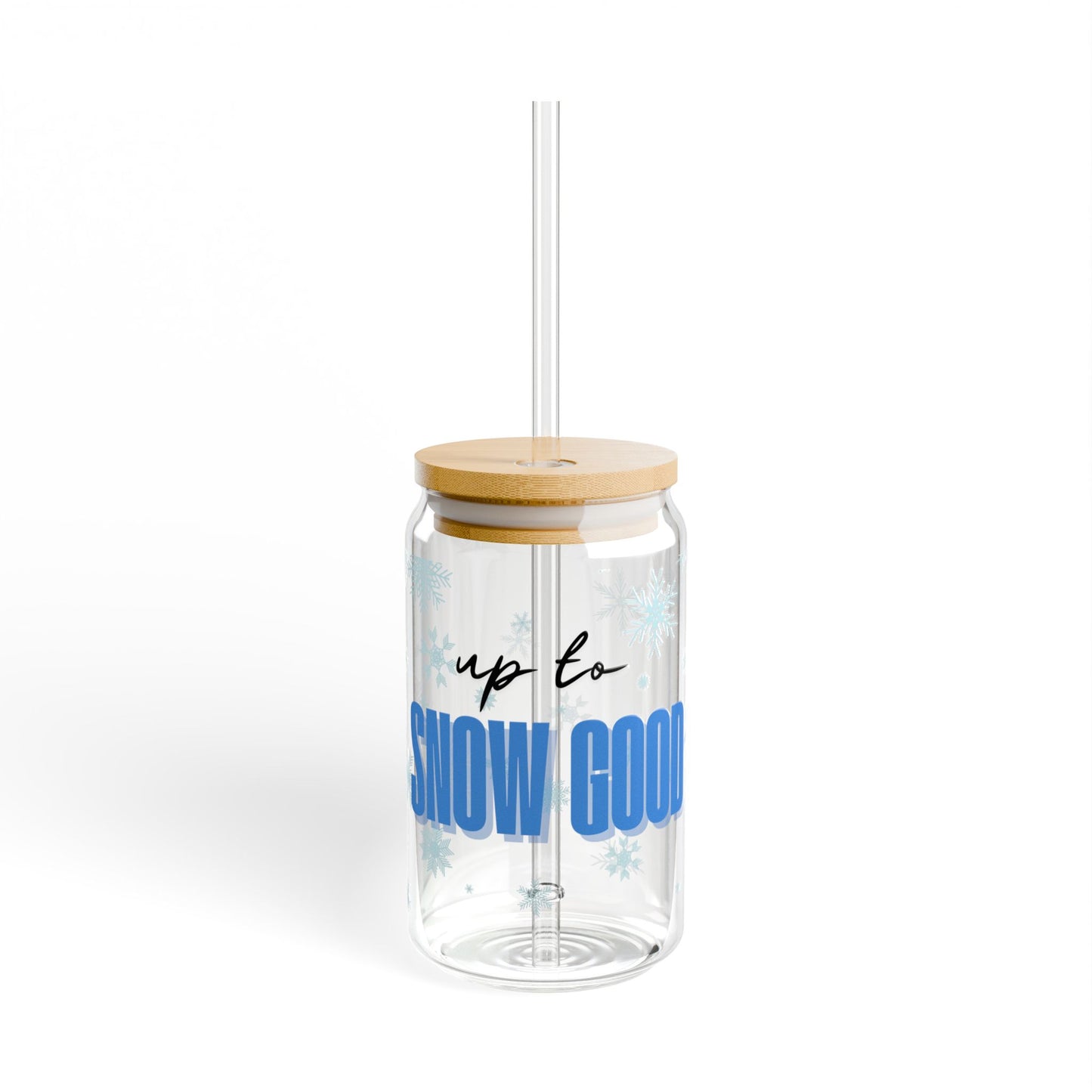 Up to Snow Good Sipper Glass, 16oz