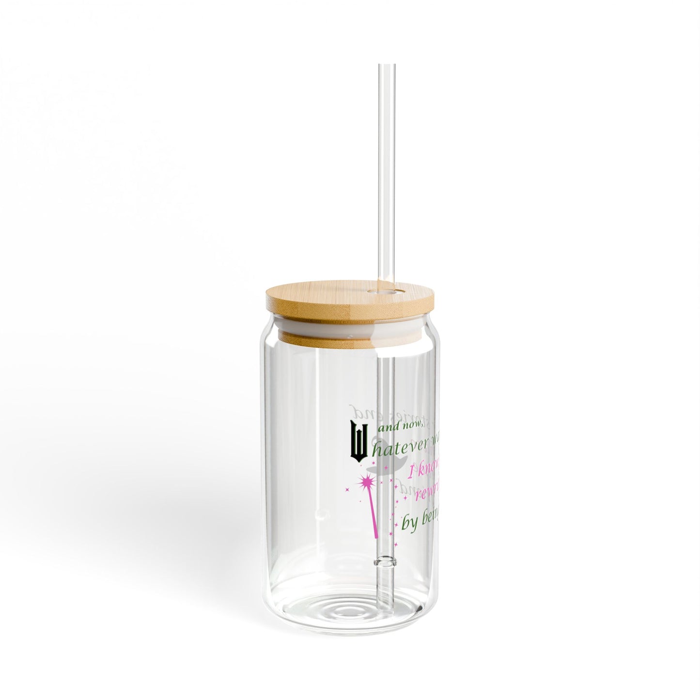 Wicked themed Sipper Glass, 16oz