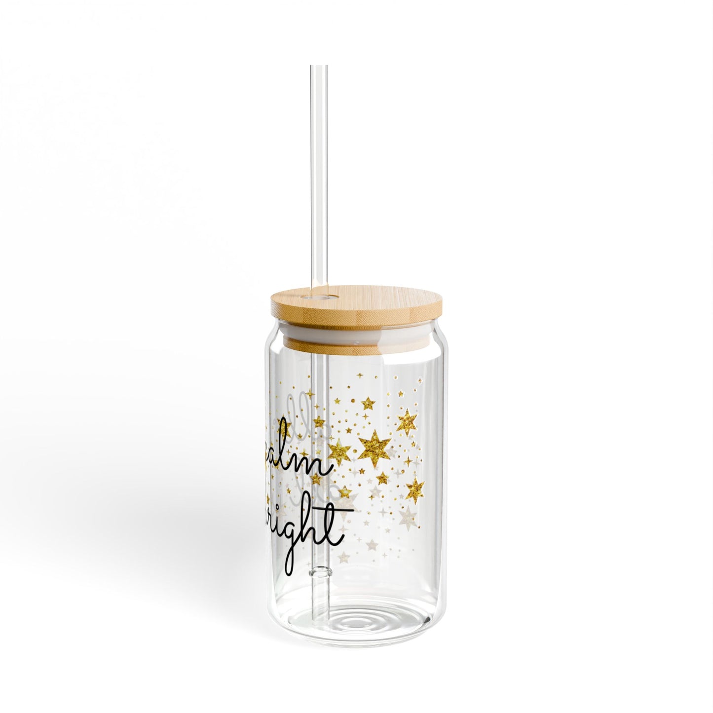 All is Calm All is Bright Sipper Glass, 16oz