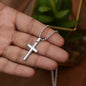 Beautiful Cross Necklace - To my daughter - Philippians 4:13 message