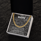 Stunning Men's Chain - To my son Basketball message