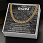 Stunning Men's Chain - To my son Basketball message