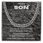 Stunning Men's Chain - To my son Soccer message