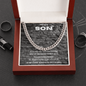 Stunning Men's Chain - To my son Soccer message