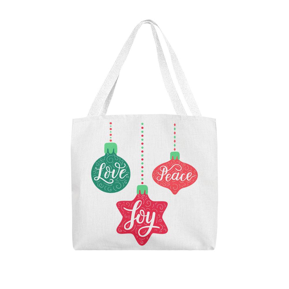 Love Joy Peace Ornament Classic Tote