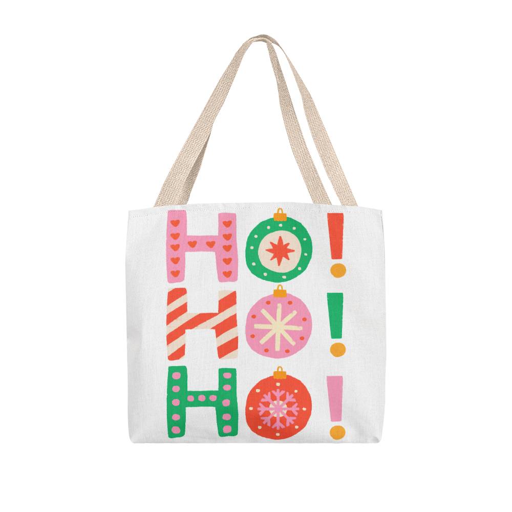 Ho Ho Ho pastel ornament Classic Tote