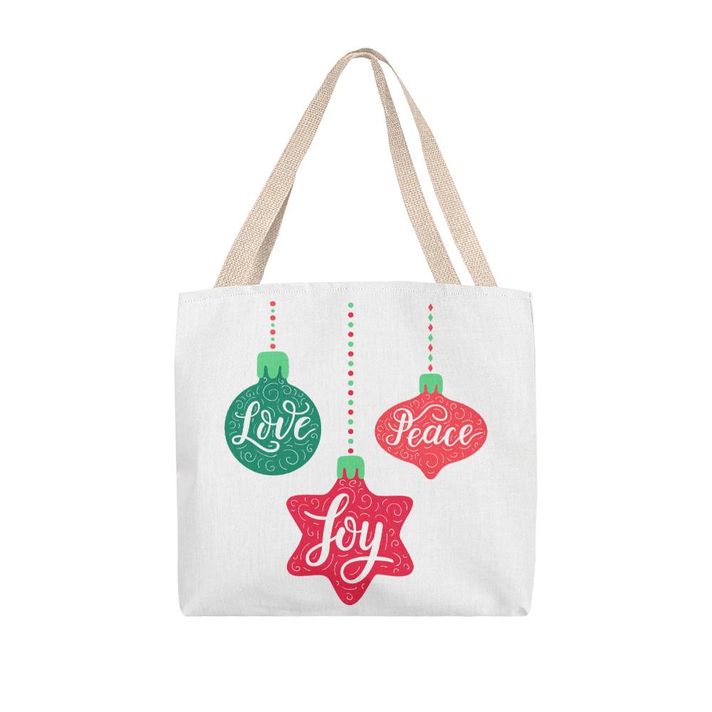 Love Joy Peace Ornament Classic Tote