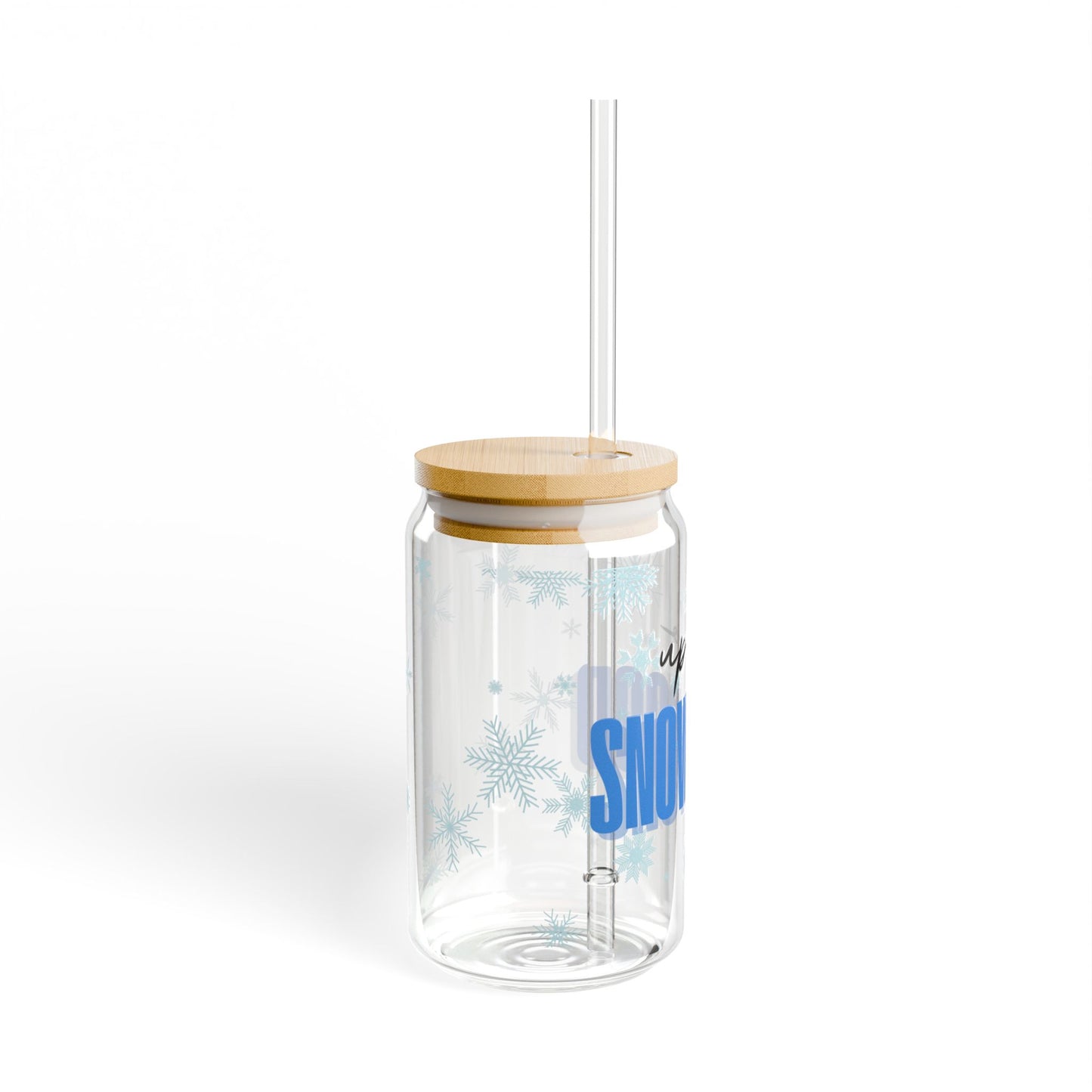 Up to Snow Good Sipper Glass, 16oz