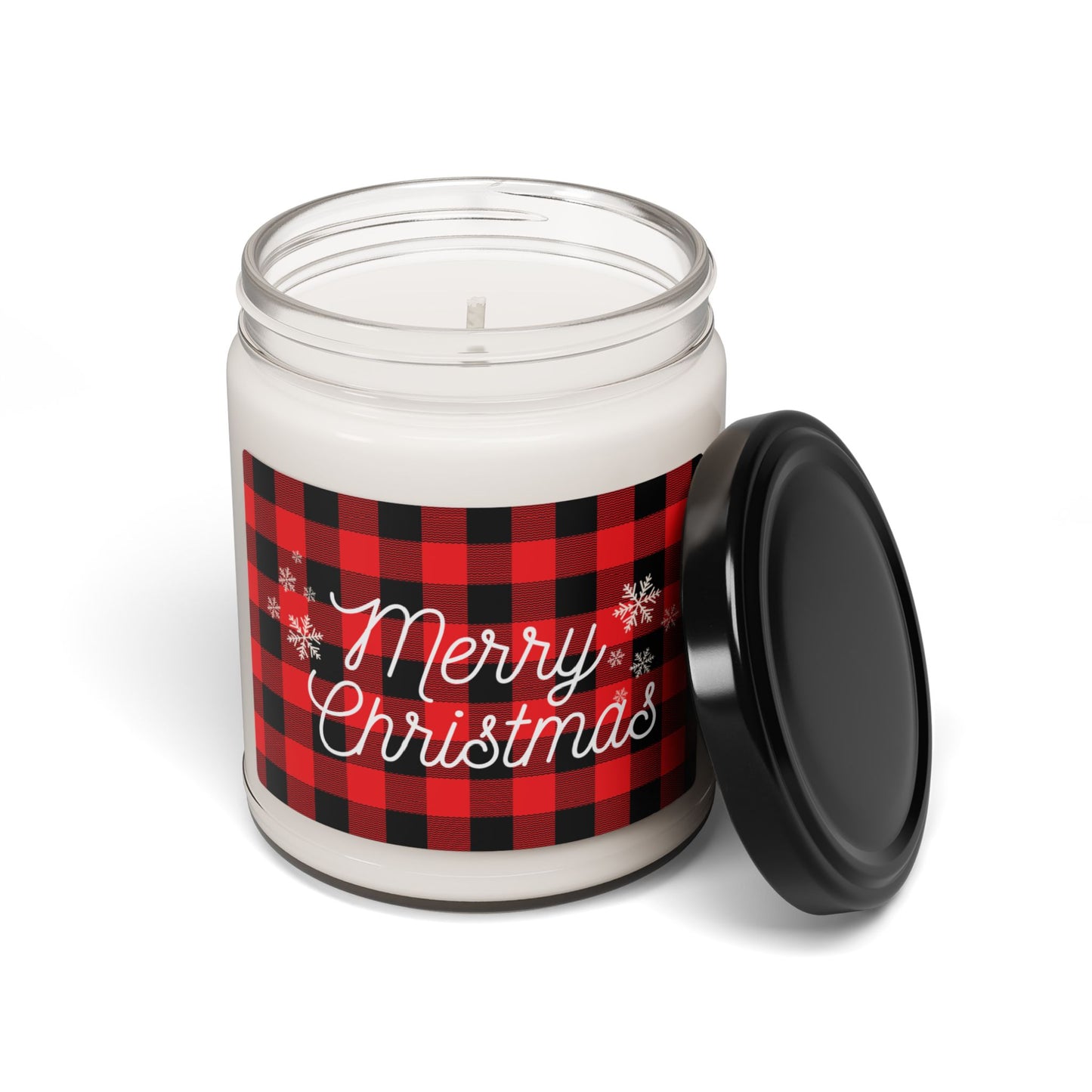 Merry Christmas Plaid - Scented Soy Candle, 9oz