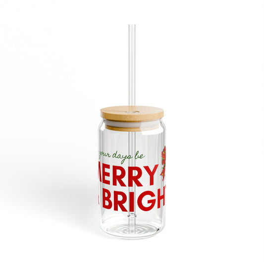 Merry and Bright Sipper Glass, 16oz