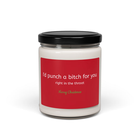 I'd punch a bitch - Scented Soy Candle, 9oz