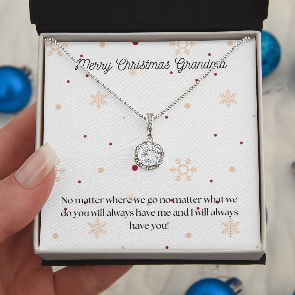 Merry Christmas Grandma Eternal Hope Necklace