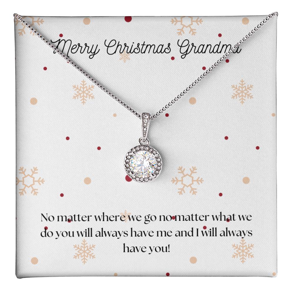 Merry Christmas Grandma Eternal Hope Necklace