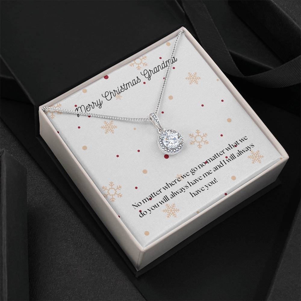 Merry Christmas Grandma Eternal Hope Necklace