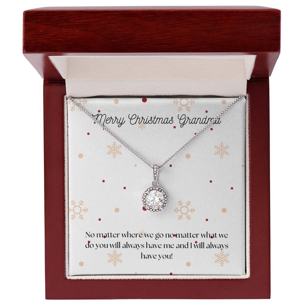 Merry Christmas Grandma Eternal Hope Necklace