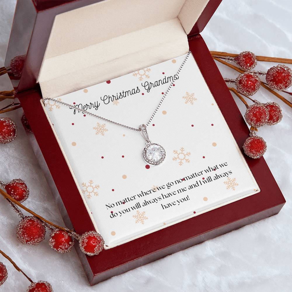 Merry Christmas Grandma Eternal Hope Necklace