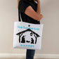 true love was born in a manger Classic Tote